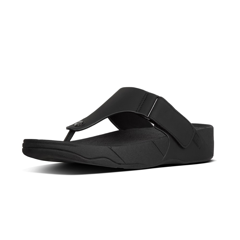 Fitflop Mens Sandals Black - Trakk Ii Neoprene Toe-post - 06ZGHTYPS